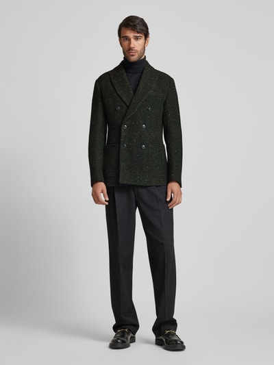 Peek & Cloppenburg SELECTED HOMMESlim Fit 2-Knopf-Sakko mit Reverskragen Modell 'MORRIS' in dunkelgruen