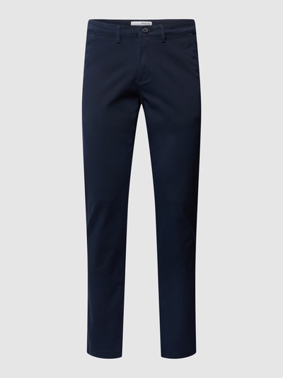 Peek & Cloppenburg SELECTED HOMMESlim Fit Chino In Unifarbenem Design Modell 'NEW Miles' In Marine