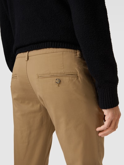 Peek & Cloppenburg SELECTED HOMMESlim Fit Chino In Unifarbenem Design Modell 'NEW Miles' In Camel