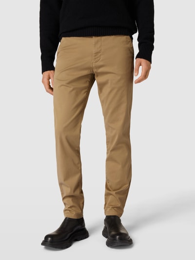 Peek & Cloppenburg SELECTED HOMMESlim Fit Chino In Unifarbenem Design Modell 'NEW Miles' In Camel