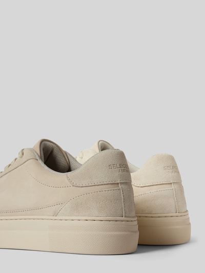 Peek & Cloppenburg SELECTED HOMMESneaker Aus Leder Mit Schnürverschluss Modell 'HARALD' In Beige