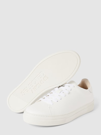 Peek & Cloppenburg SELECTED HOMMESneaker Im Unifarbenen Design Modell 'DAVID' In Weiss