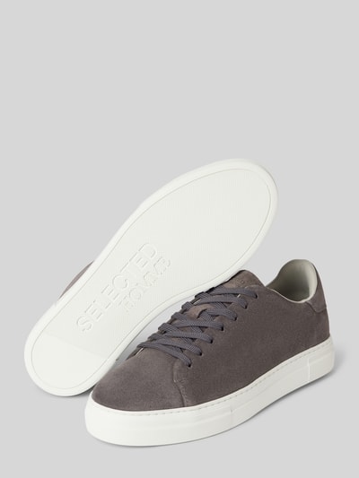 Peek & Cloppenburg SELECTED HOMMESneaker Mit Schnürverschluss Modell 'DAVID' In Anthrazit