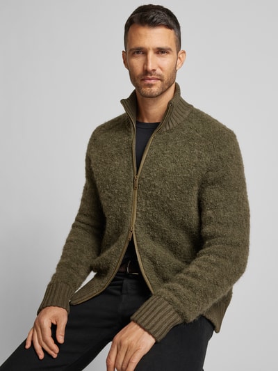 Peek & Cloppenburg SELECTED HOMMEStrickjacke Mit Modell 'TED' In Oliv