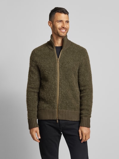 Peek & Cloppenburg SELECTED HOMMEStrickjacke Mit Modell 'TED' In Oliv