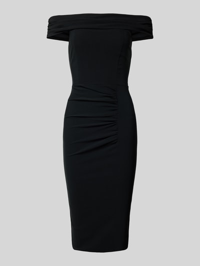 Peek & Cloppenburg SISTAGLAMKnielanges Cocktailkleid Mit Raffungen In Black