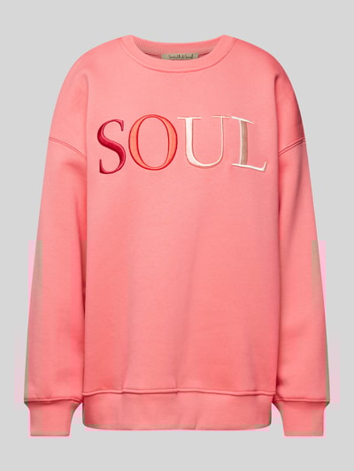 Peek & Cloppenburg Smith And SoulOversized Sweatshirt Mit Label-Stitching In Pink