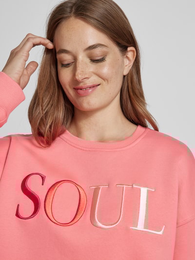 Peek & Cloppenburg Smith And SoulOversized Sweatshirt Mit Label-Stitching In Pink