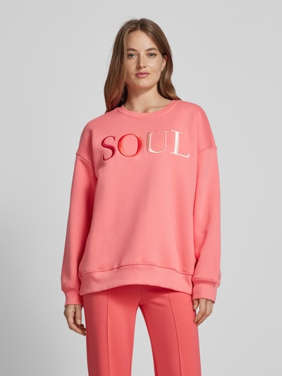 Peek & Cloppenburg Smith And SoulOversized Sweatshirt Mit Label-Stitching In Pink