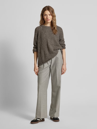 Peek & Cloppenburg Smith and SoulStrickpullover mit gerippten Abschlüssen in taupe