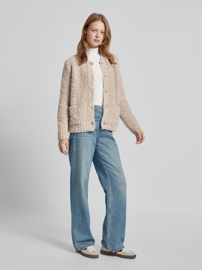 Peek & Cloppenburg Smith and SoulStrickpullover mit Knopfleiste in taupe