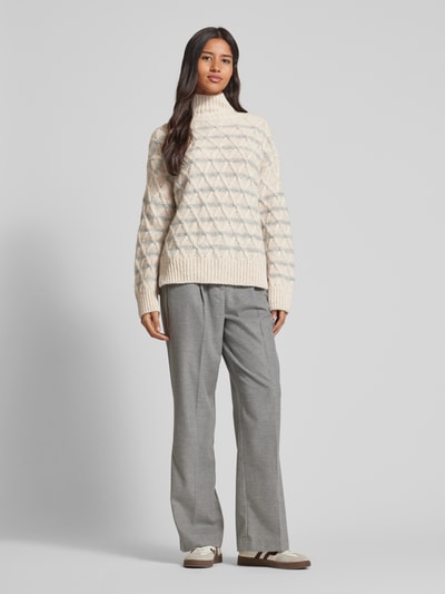 Peek & Cloppenburg Smith and SoulStrickpullover mit Stehkragen in beige