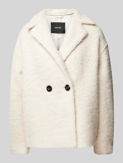Peek & Cloppenburg SomedayJacke In Teddyfell-Optik Mit Reverskragen Modell 'Vantelo' In Ecru