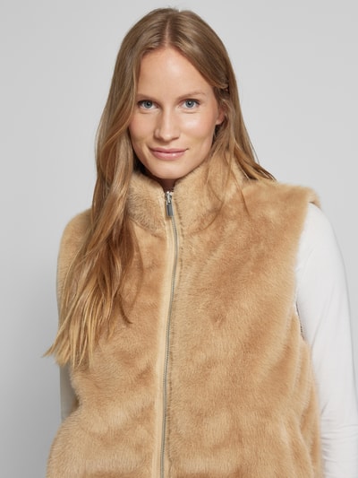 Peek & Cloppenburg SomedayWeste Mit Kunstfellbesatz Modell 'Vury' In Camel