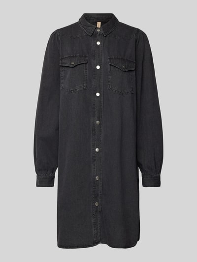 Peek & Cloppenburg SoyaconceptKnielanges Jeanskleid Mit Brusttaschen Modell 'Florina' In Black