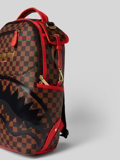 Peek & Cloppenburg SpraygroundRucksack Mit Label-Print Modell 'TAKEOVER THE THRONE' In Mittelbraun