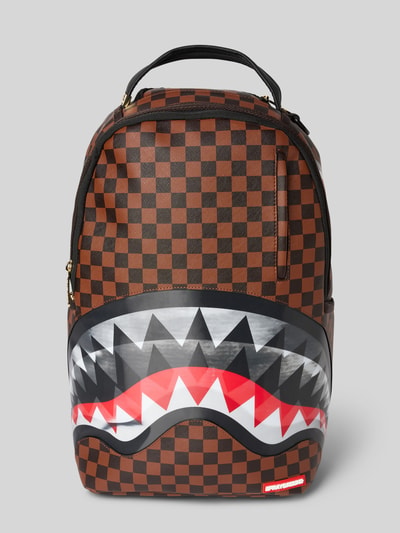 Peek & Cloppenburg SpraygroundRucksack Mit Motiv-Print Modell 'SHARKS IN PARIS' In Mittelbraun
