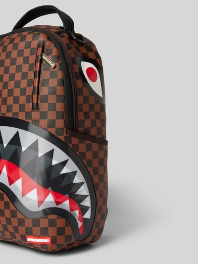 Peek & Cloppenburg SpraygroundRucksack Mit Motiv-Print Modell 'SHARKS IN PARIS' In Mittelbraun