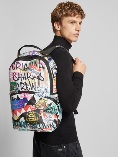 Peek & Cloppenburg SpraygroundRucksack mit Motiv-Print Modell 'SHARKS IN PARIS THE RIZZ' in weiss