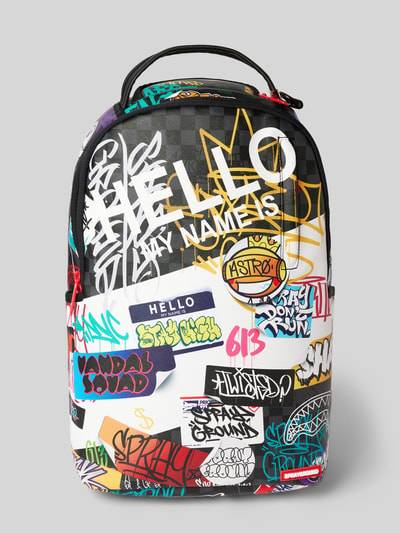 Peek & Cloppenburg SpraygroundRucksack Mit Motiv-Print Modell 'TAGGED UP' In Weiss