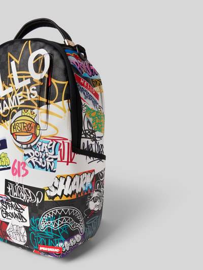 Peek & Cloppenburg SpraygroundRucksack Mit Motiv-Print Modell 'TAGGED UP' In Weiss