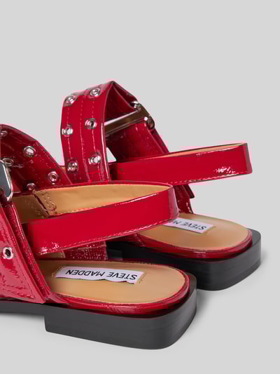 Peek & Cloppenburg Steve MaddenBallerinas In Lack-Optik Mit Nieten In Rot