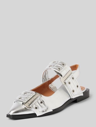 Peek & Cloppenburg Steve MaddenBallerinas in Lack-Optik mit Nieten in silber