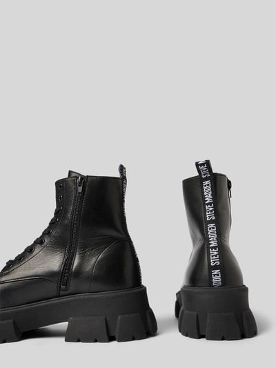 Peek & Cloppenburg Steve MaddenBoots Aus Leder Mit Label-Detail Modell 'TANKER' In Black