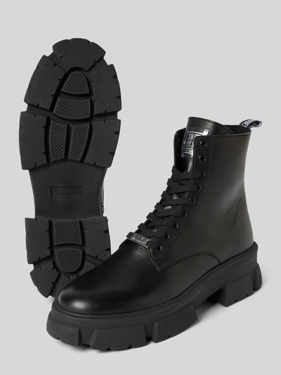 Peek & Cloppenburg Steve MaddenBoots Aus Leder Mit Label-Detail Modell 'TANKER' In Black