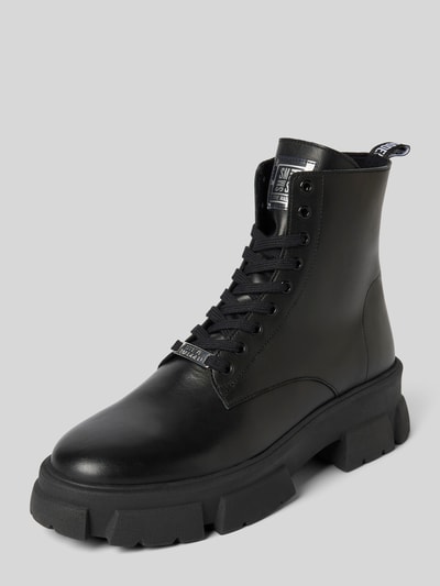 Peek & Cloppenburg Steve MaddenBoots aus Leder mit Label-Detail Modell 'TANKER' in black