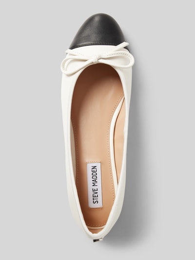 Peek & Cloppenburg Steve MaddenLederballerinas Mit Schleifen-Detail Modell 'ELLISON' In Offwhite
