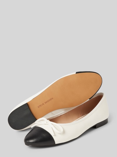 Peek & Cloppenburg Steve MaddenLederballerinas Mit Schleifen-Detail Modell 'ELLISON' In Offwhite