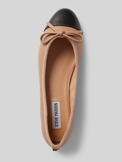 Peek & Cloppenburg Steve MaddenLederballerinas Mit Schleifen-Detail Modell 'ELLISON' In Beige