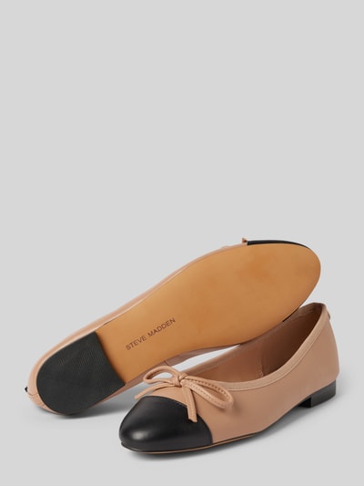 Peek & Cloppenburg Steve MaddenLederballerinas Mit Schleifen-Detail Modell 'ELLISON' In Beige