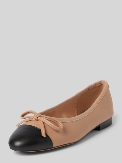 Peek & Cloppenburg Steve MaddenLederballerinas mit Schleifen-Detail Modell 'ELLISON' in beige