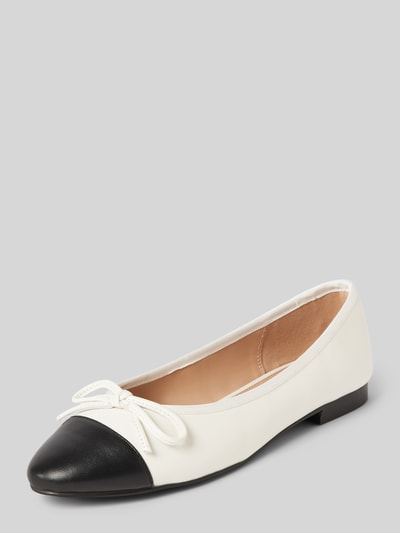 Peek & Cloppenburg Steve MaddenLederballerinas mit Schleifen-Detail Modell 'ELLISON' in offwhite