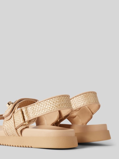 Peek & Cloppenburg Steve MaddenLedersandalen Mit Label-Applikation Modell 'MONA' In Beige