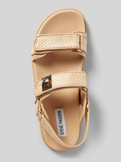 Peek & Cloppenburg Steve MaddenLedersandalen Mit Label-Applikation Modell 'MONA' In Beige