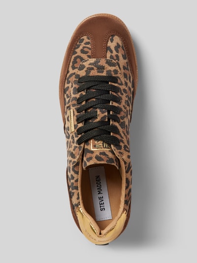 Peek & Cloppenburg Steve MaddenLedersneaker Mit Schnürverschluss Modell 'EMPORIA' In Cognac