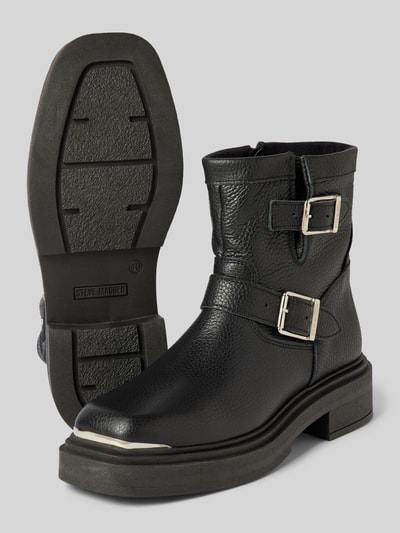 Peek & Cloppenburg Steve MaddenLederstiefel Mit Dornschließen Modell 'CHOICE' In Black