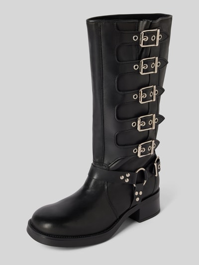Peek & Cloppenburg Steve MaddenLederstiefel mit Dornschließen Modell 'BATTLE' in black