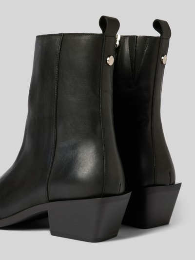 Peek & Cloppenburg Steve MaddenLederstiefeletten Mit Zugschlaufe Modell 'XYLENA' In Black