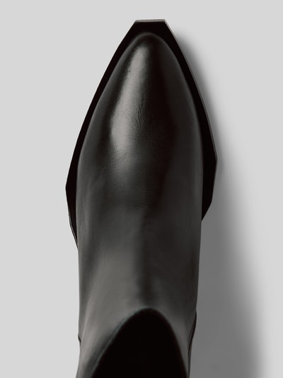 Peek & Cloppenburg Steve MaddenLederstiefeletten Mit Zugschlaufe Modell 'XYLENA' In Black