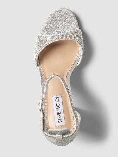 Peek & Cloppenburg Steve MaddenSandalette Mit Strasssteinbesatz Modell 'CAPSULE' In Silber