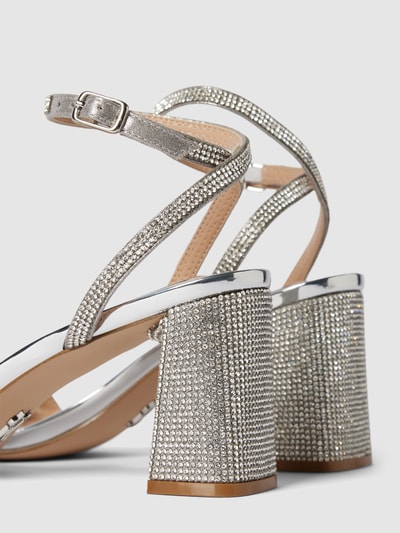 Peek & Cloppenburg Steve MaddenSandalette Mit Strasssteinbesatz Modell 'LUXE' In Silber