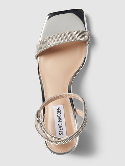 Peek & Cloppenburg Steve MaddenSandalette Mit Strasssteinbesatz Modell 'LUXE' In Silber