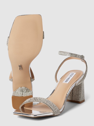 Peek & Cloppenburg Steve MaddenSandalette Mit Strasssteinbesatz Modell 'LUXE' In Silber