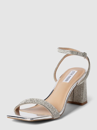 Peek & Cloppenburg Steve MaddenSandalette mit Strasssteinbesatz Modell 'LUXE' in silber