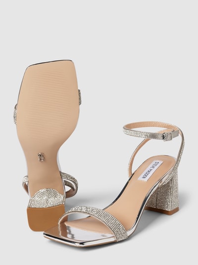 Peek & Cloppenburg Steve MaddenSandalette Mit Strasssteinbesatz Modell 'LUXE' In Silber