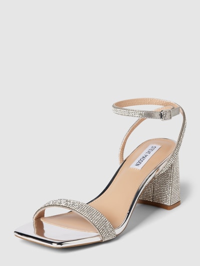 Peek & Cloppenburg Steve MaddenSandalette mit Strasssteinbesatz Modell 'LUXE' in silber